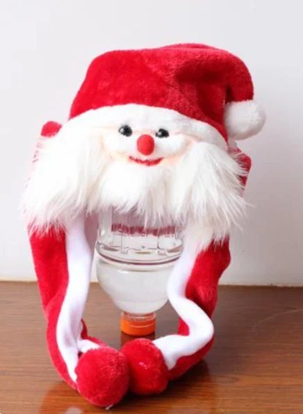 Custom Logo Plush Warm Winter Beanie Cap Kids Adult Cute Fun Animal Tiger Hat White