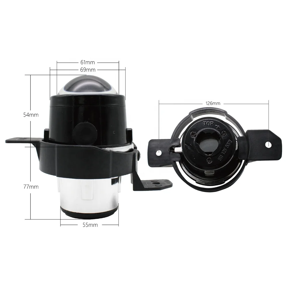 2.5 inch Foglamp Bi-Xenon Projector Lens H11 xenon Bulbs foglights For Nissan MARCH QASHQAI Sunny LIVINA TEANA GENISS SYLPHY