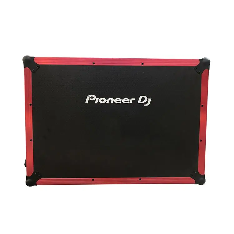Portable Tool Box Abs Red And Black Dj Controller Locking Trolley Equipment Aluminium Flight Cases  With Wheels
