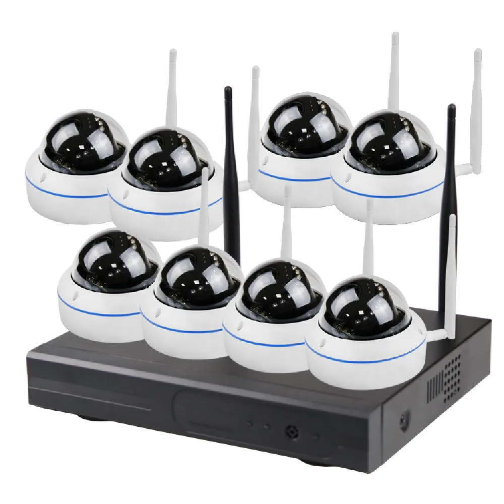 Система видеонаблюдения JXJ, сетевой видеорегистратор с питанием по Ethernet, 8 каналов, 4 канала, комплект с камерой ночного видения, миниатюрный цветной видеорегистратор, Wi-Fi, система видеонаблюдения