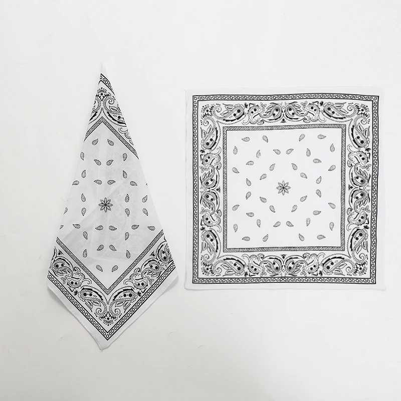 FUBU women cotton square scarf and handkerchiefs 34*34cm small suit pocket handkerchief