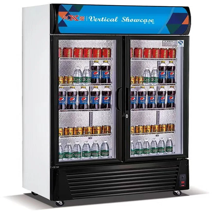 Pepsi Refrigerator with Glass Door for Beverage Display and Promotion