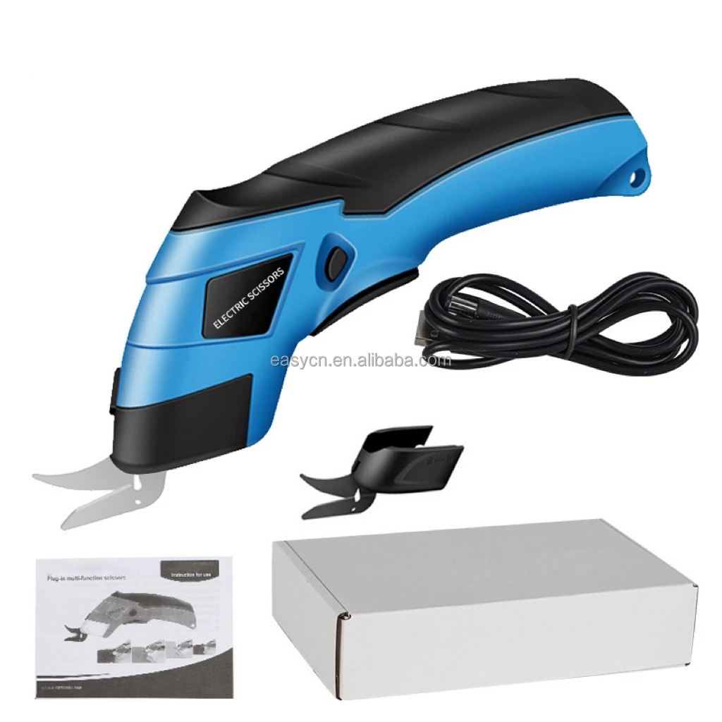 Hot Sale Electric Cutting Scissors Cloth Leather Carpet Fabric Handheld Electric Scissors for Fabric Cutting