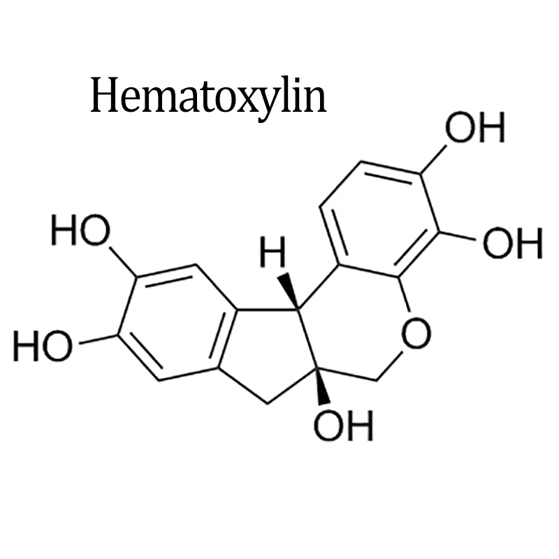 Hematoxylin Hydrate 10%Purity Natural Black 1 Cas Registry Number 517-28-2 EINECS 208-237-3 Hematoxylin 1KG Per Bag