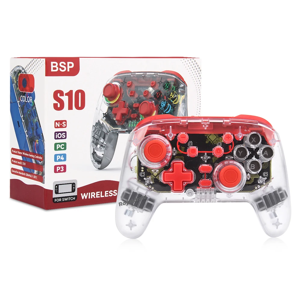 S10 Multi-Platform Wireless Game Controller For Switch/OLED Joystick Game Handle For NS/IOS/PC/P4/P3 Macro Programming Gamepad