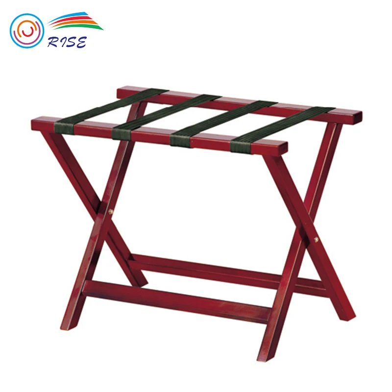 High Quality Luxury Folding Wooden Luggage Rack For Hotel Room