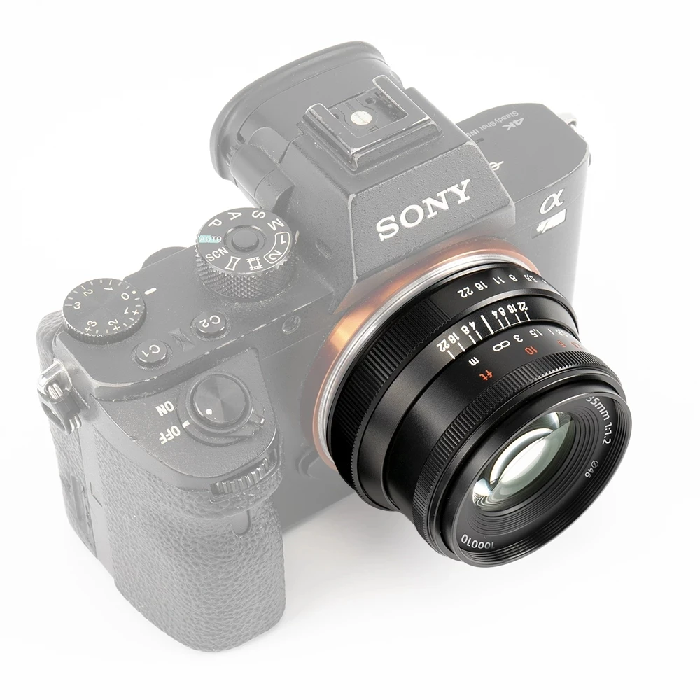  7artisans 35 мм F1.2 II APS-C ручная фокусировка объектива для E/FX/EOS-M/M43 как Sony A7/A7 II/A7 III/Melo III A7 R/A7 RII/A7 риии/A7S/A7SII