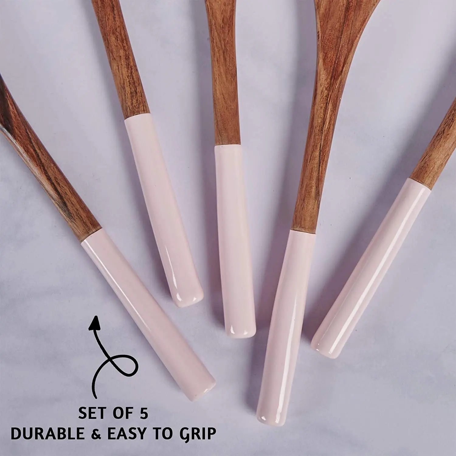 Heat Resistant Non Stick Cookware Kitchen Tool Cook Salad Teak Wooden Spatula Spurtles