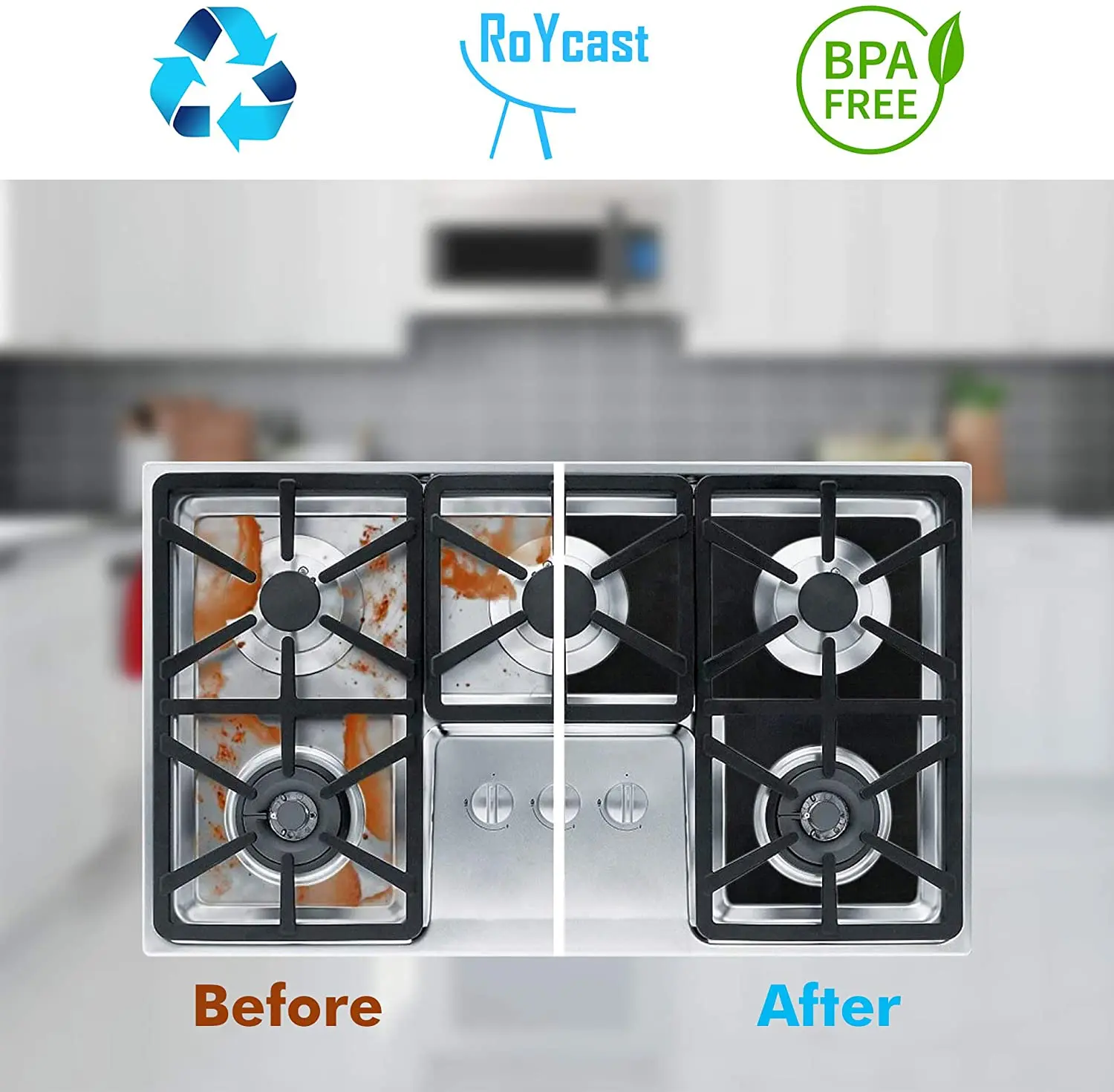 
High temperature resist easy clean reusable stovetop protector induction cooker protect liner 