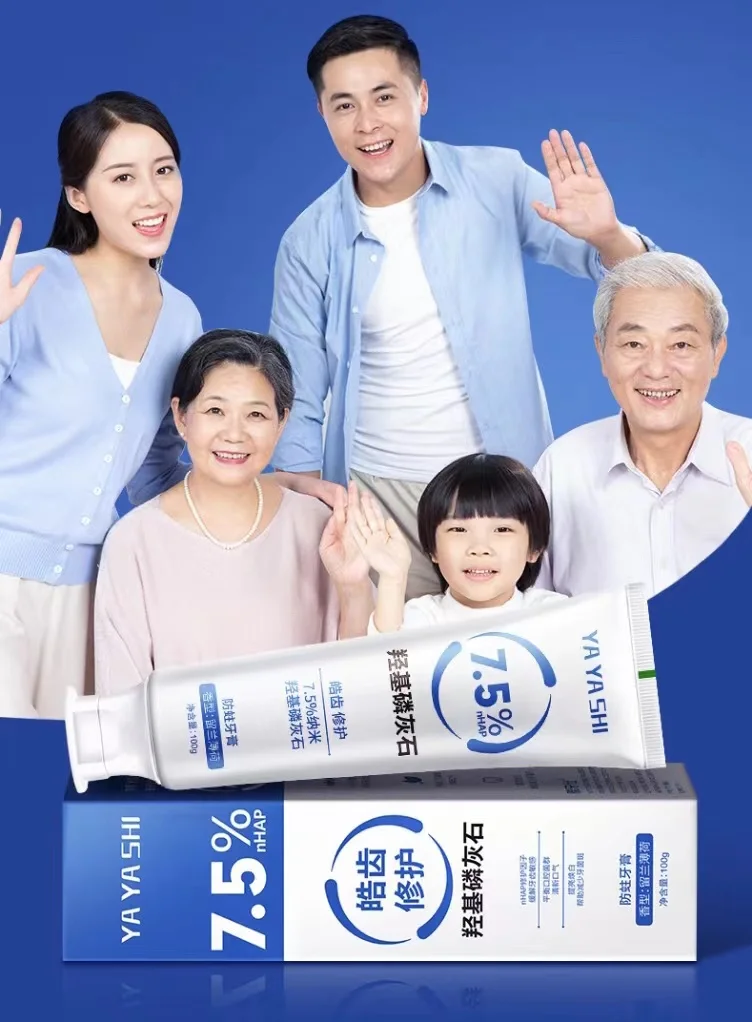 Wholesale Anti-Cavity Cleaning Blamy Refreshing Hydroxyapatite Whitening Toothpaste Beauty Customized Natural Active Clean