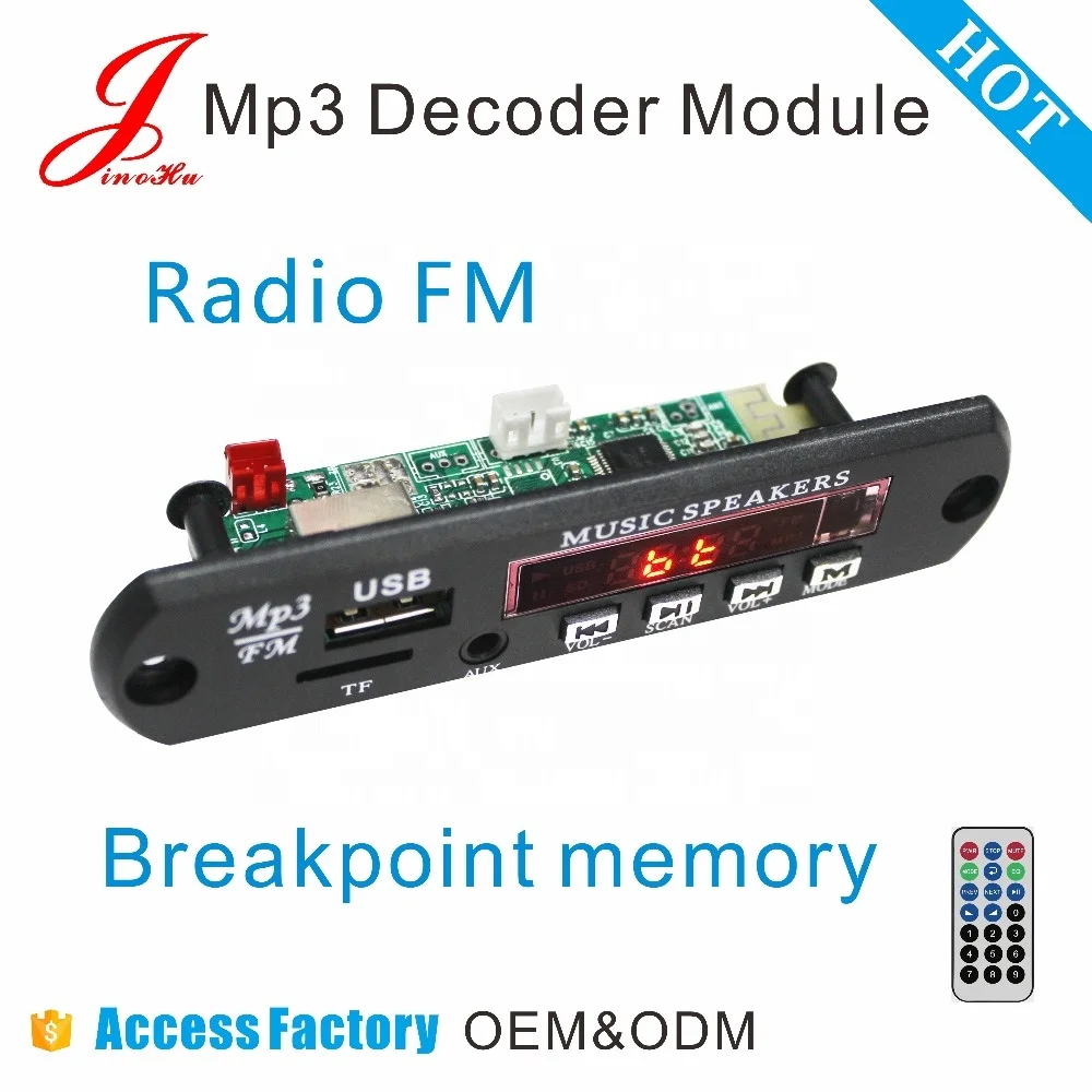 Factory Wholesale Bt Mp3 Fm Radio Record Player Module, Bt Wireless Audio Decoder Record Board For China