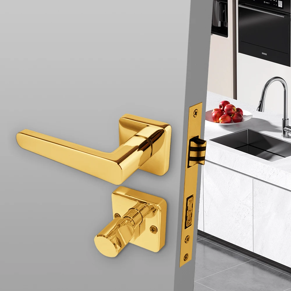 Cheap European French Antique Traditional Hampton Black Gold 2 3 Lever Aluminium Zinc Alloy Brass Door Lever Handles With Lock