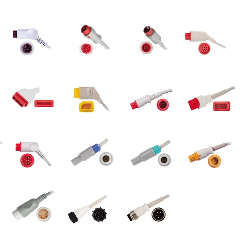 Medical Reusable For PH 12 Pin To Abbot Medical IBP Cable