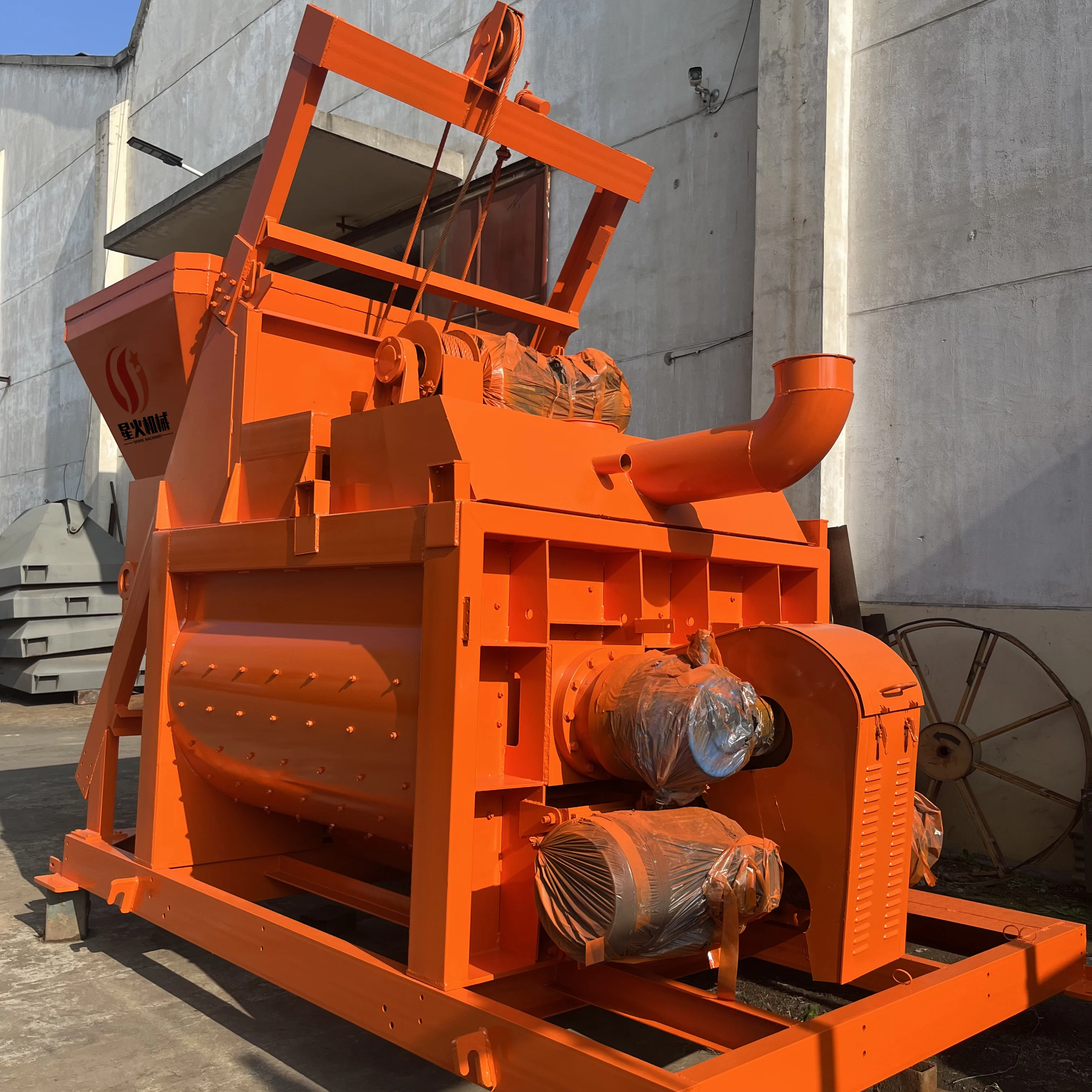 New Js 500 750 1000 Concrete Mixer Self Loading Concrete Mixer Prices Hzs50  50m3 Mobile Concrete Mixer Batching Plant for Sale