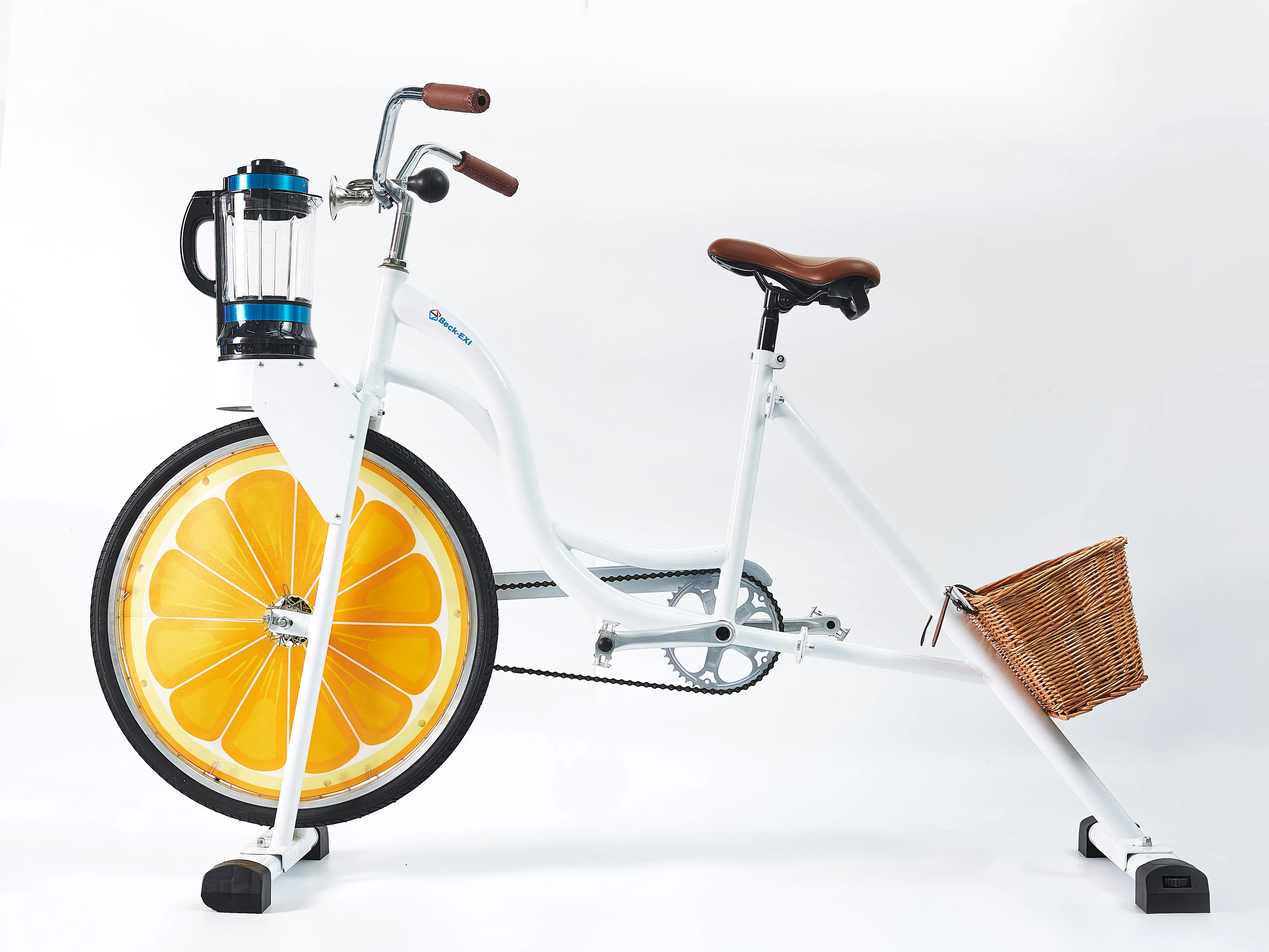 EXI commercial non-electric orange juice machine/smoothie blender chopper bicycle