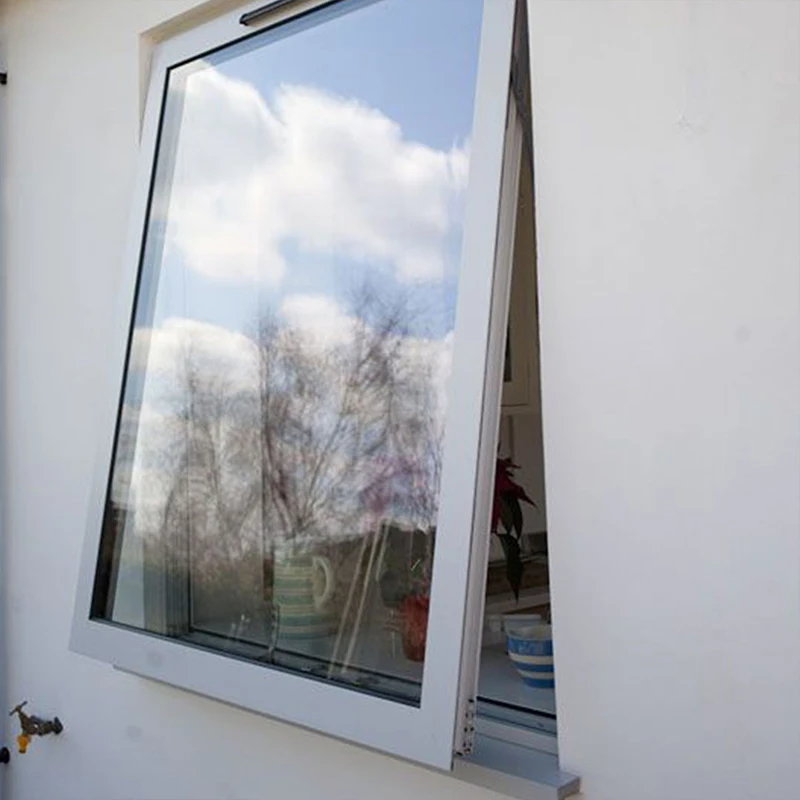 Attractive prize interior shutters aluminium awning windows tempered glass windproof awning windows for residential