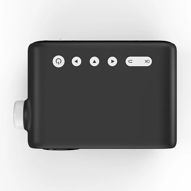 Excel Digital New YG280 LED Mini Portable Projectors Home Theater Built-in- Battery Projector  800lumens Support 4K Projector