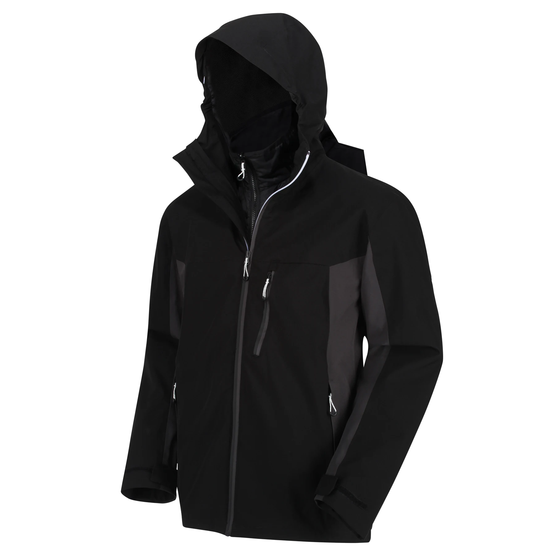 OEM ветрозащитный 3 в 1 уличный пуховик на молнии, дождевик, водонепроницаемая прочная куртка