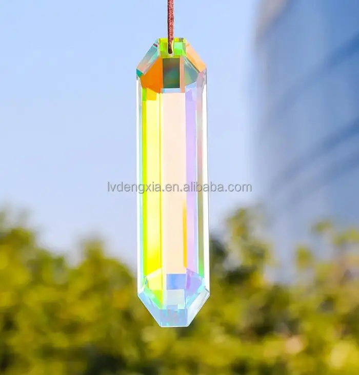 Diy Rainbow Maker Stained Glass k9 Crystal Prism Ab Decor Sun Catchers Hanging For Windows Car Home Decoration