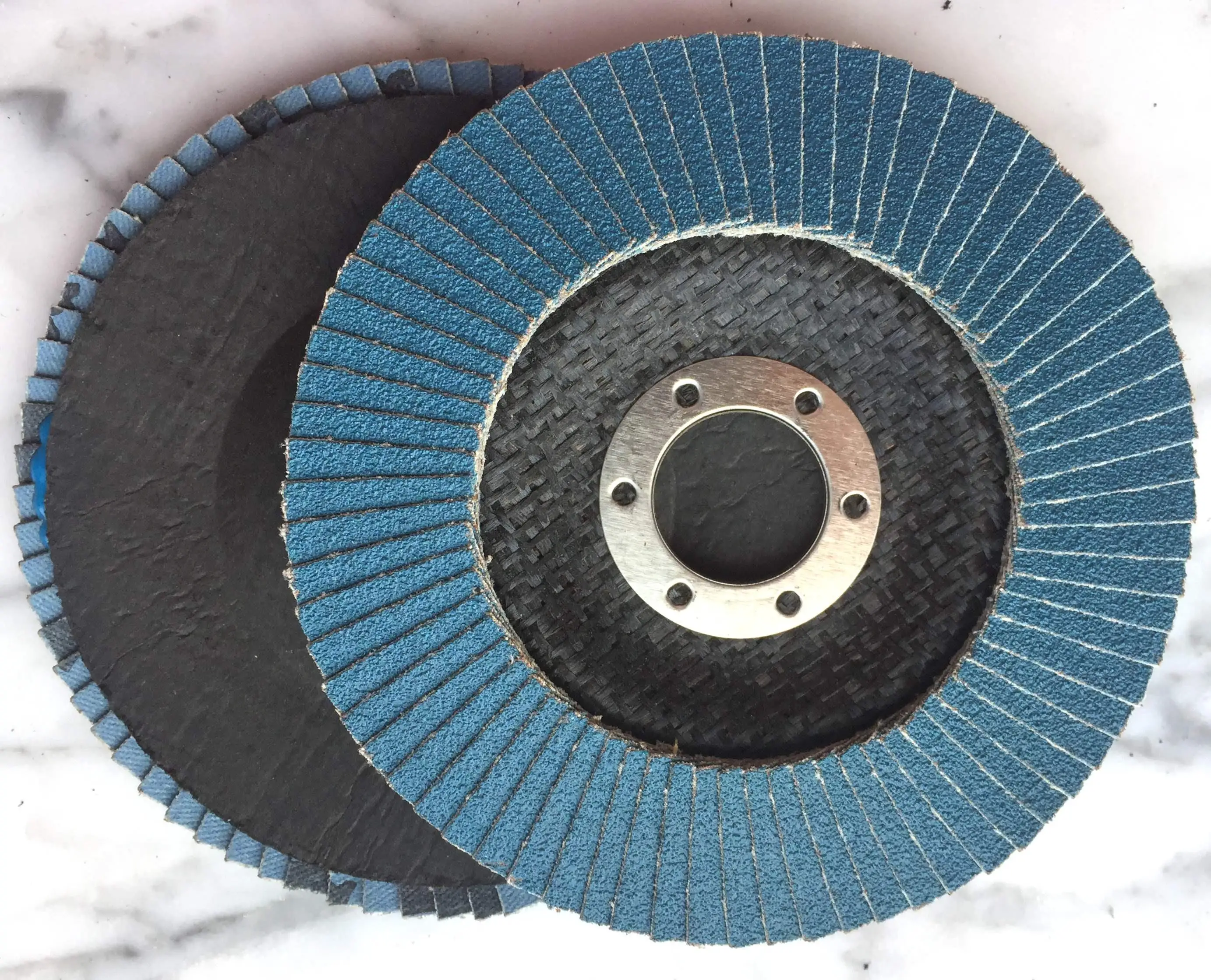 Blue Aluminum Oxide Fiberglass Backing Abrasive Flap Disc 40 Grit Sanding Grinding Metal