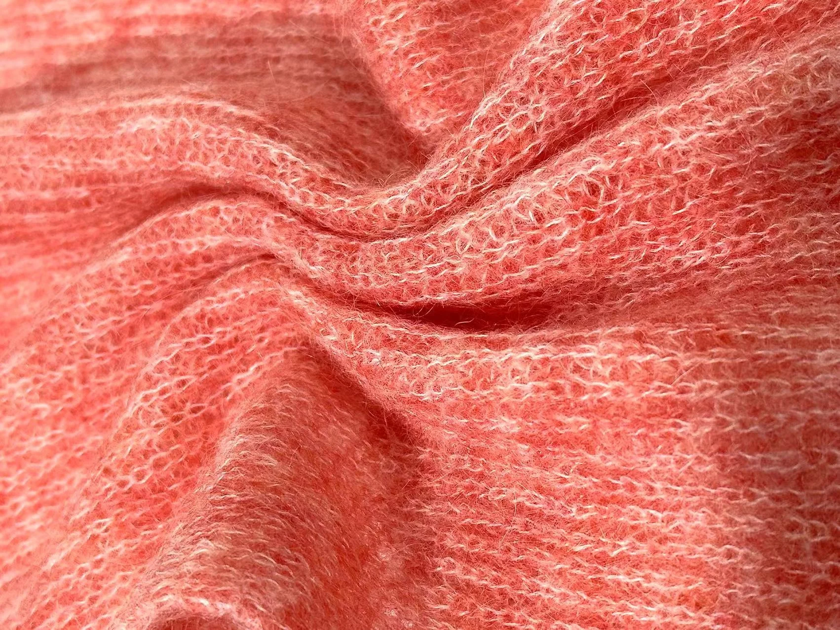 30% Wool 30% Kid-Mohair 40% Nylon 1/12.5NM Melange Sweater With Silk Yarn Fancy Blended Yarns