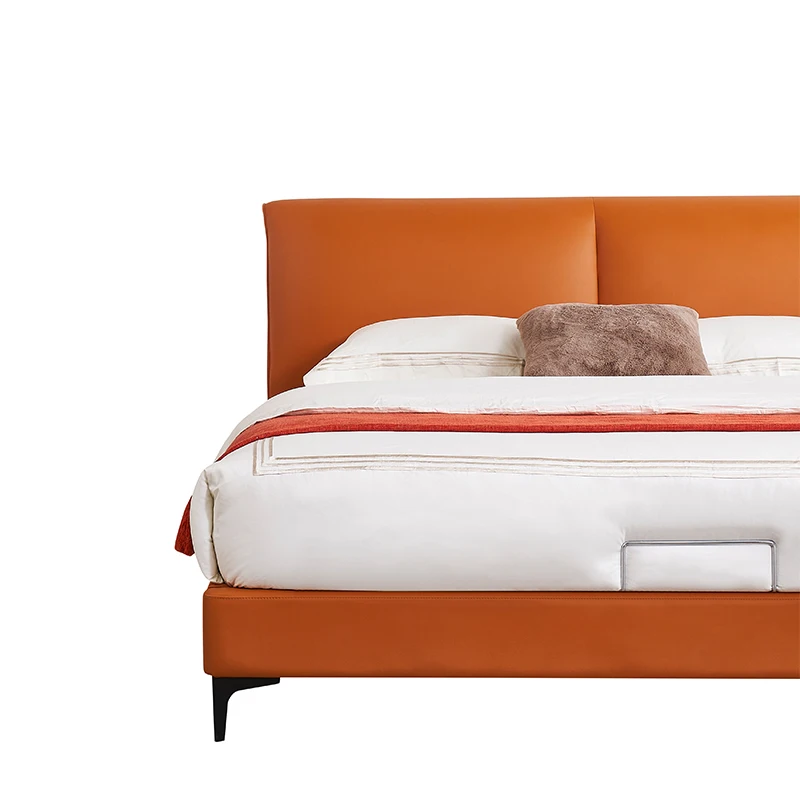 Customizable Double Bed 1.8m Modern Wood Luxury Bed Frame Soft Bedroom Furniture Queen King Size Bed