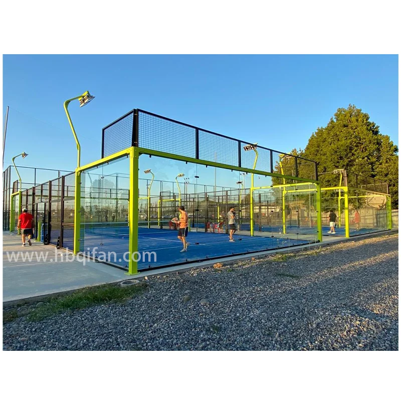 Luxury Customized Outdoor Indoor Durable Large FramePanoramic Padel Tennis Court Supplier Terrain De Padel