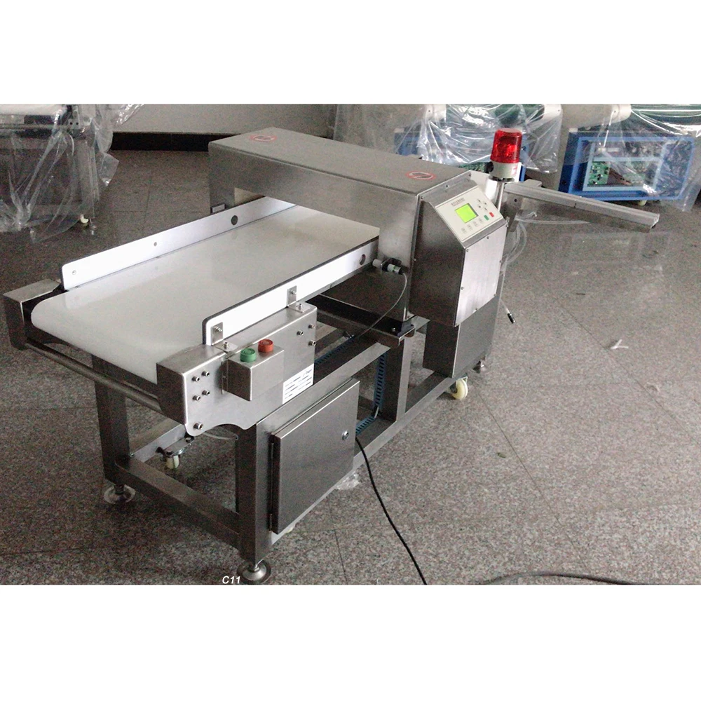 Stainless steel metaldetector conveyor belt type metal detector machine
