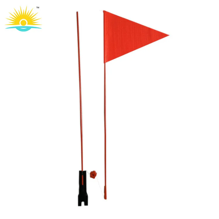 Cheap custom bicycle flags Bike advertising flag Polyester Custom Logo Bicycle Safety Flags