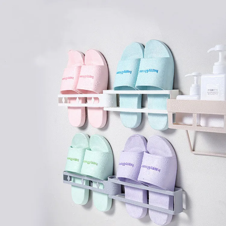 Fashion wall hanging swivel shoe rack organizer storage bathroom folding slipper shoe rack wholesale