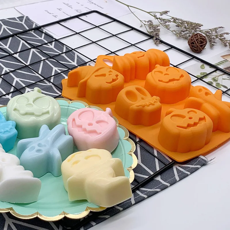 
Halloween Pumpkin and Ghost cake mold silicone making chocolate silicone mold tools 