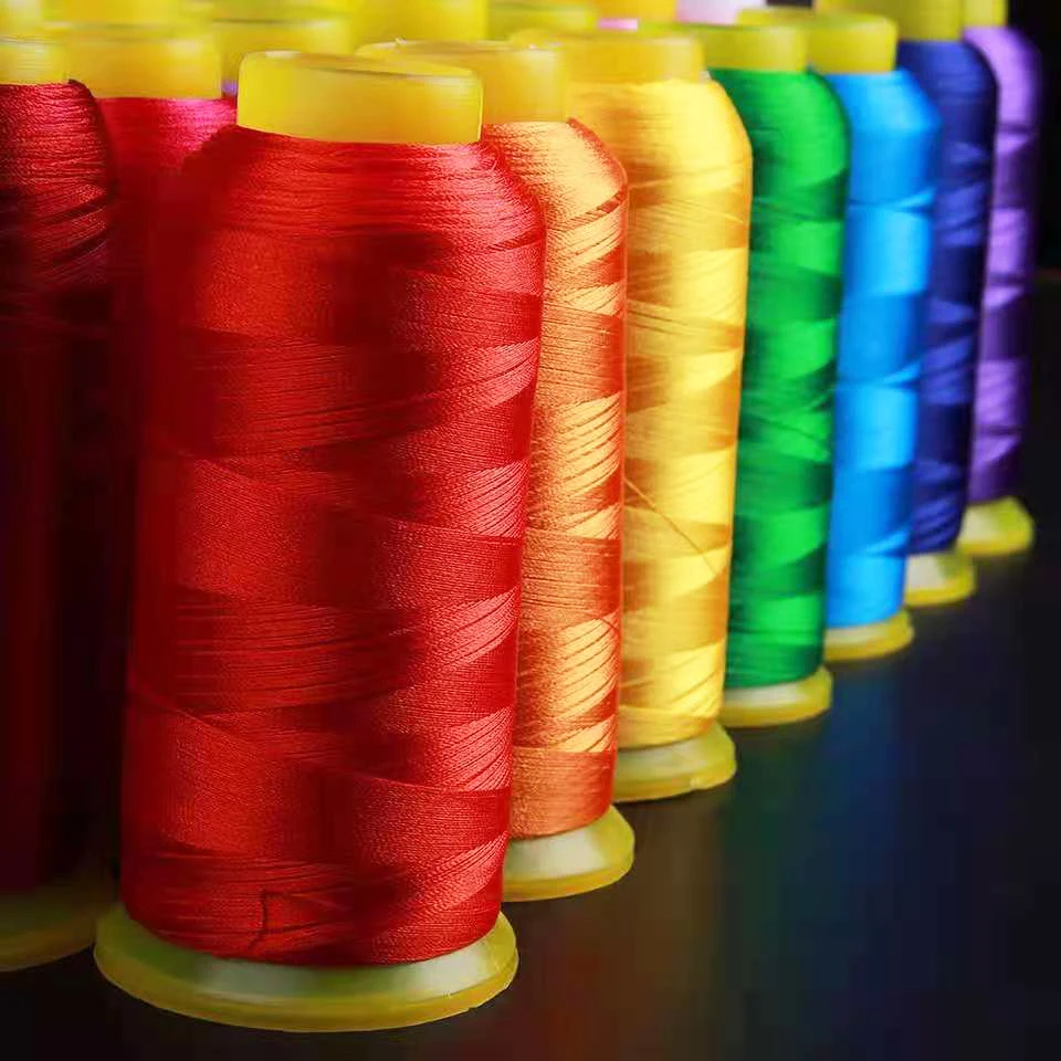 Factory Price QHM 1500 Colors 100% nylon polyester embroidery machine threads