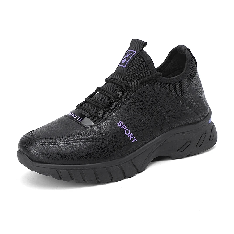 Fashion PU Leather Shoes Lace Up Casual Flat men Sneaker Shoes