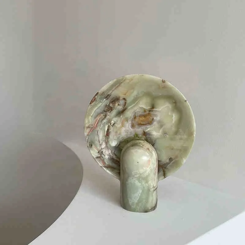 stonekocc Medieval Style Calacatta Glod Travertine Table Lamp Designer Hotel Model House Decoration Wabi-sabi Style Villa