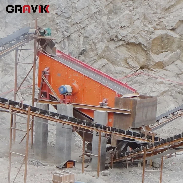 Ore Crushing Stone Crusher Eccentric Shaft Diesel Portable Vibrating Screen