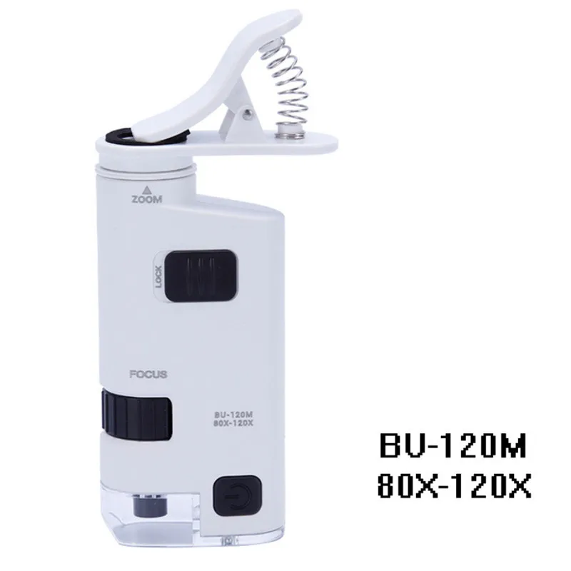 80x-120x mobile phone special high power microscope zoom handheld microscope