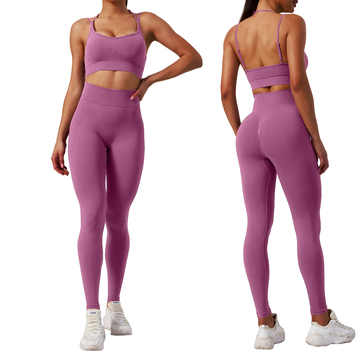 Athletic Wear 6 Pcs Sports Tracksuits Women Quick Dry Running Leisure Suit Women Seamless Workout Set
