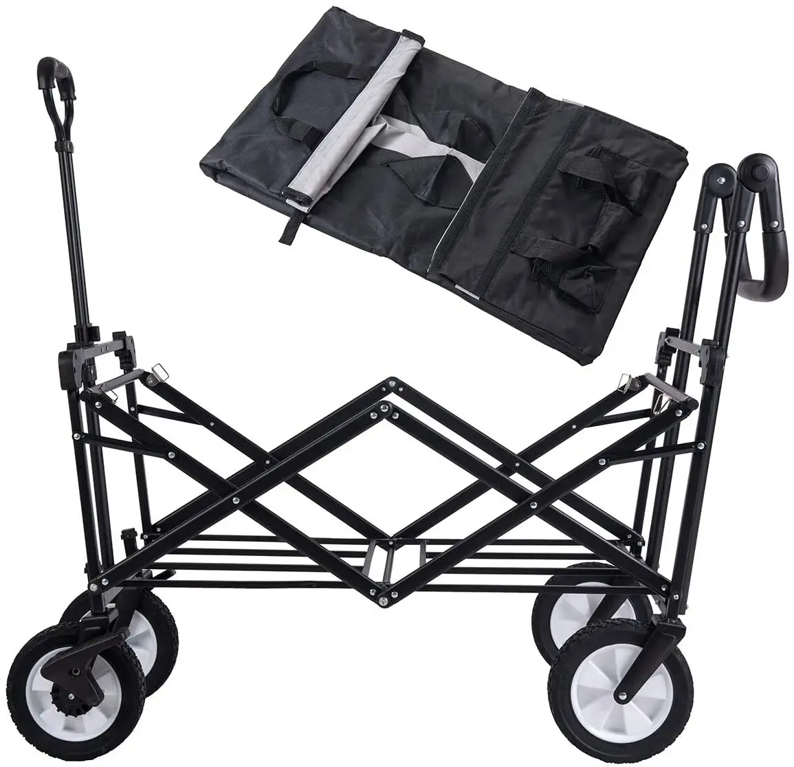 Zhejiang camping folding trolley  folding wagon collapsible wagon cart