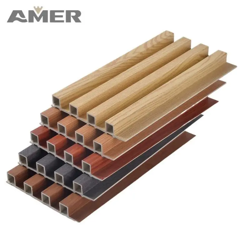 Amer Factory Price Outdoor Wall Cladding Durable Waterproof Exterior Wpc Wall Panel
