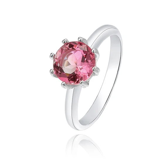 High quality plated value 925 silver gemstone ring