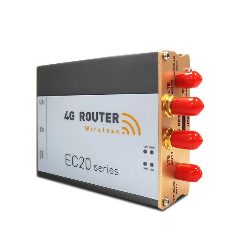 
2 RJ45 port 4 Antenna industrial 4G LTE CAT4 CPE Router 2.4G WIFI Router 