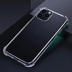 2020 Slim Shockproof Crystal Clear Transparent TPU Phone Case for iPhone 11 Pro Max XS XR 7/8 Plus Case