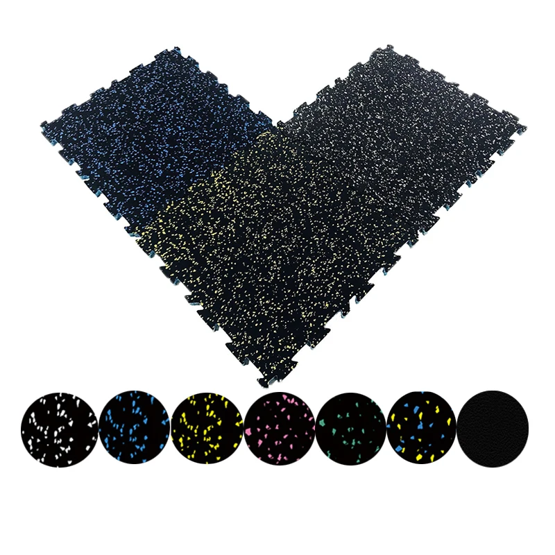 Factory Price Shock Absorbing interlocked Gym Rubber Floor Mat