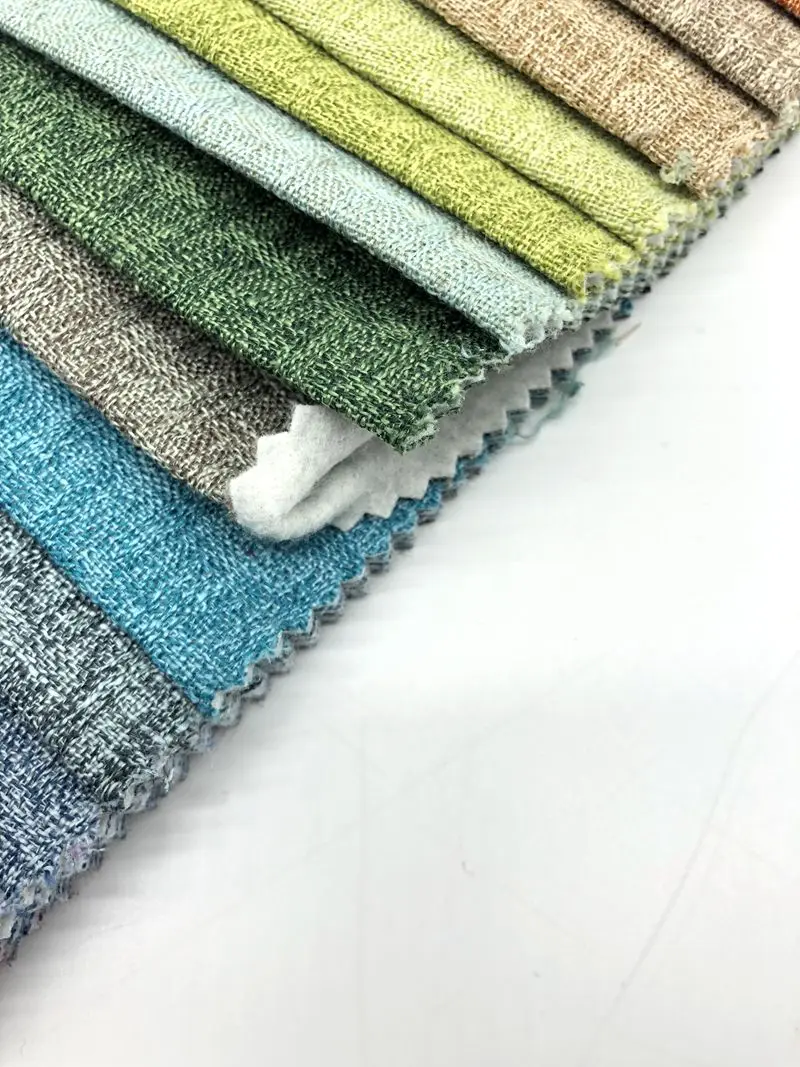 Morden type  medium weight 320gsm  backing  low moq yarn dyed  material  upholstery  for pillow