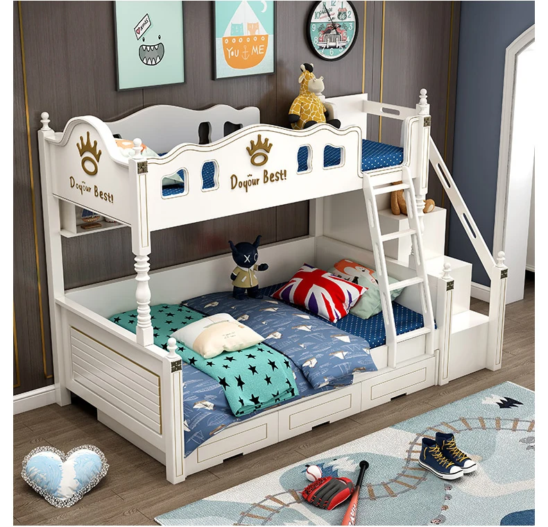 ZC01- New design Fashionable Modern kids furniture cheap bunk beds