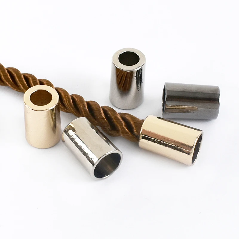 Meetee AP427 Alloy Bell Button Stopper Cord Ends Lock  Rope Hanging Buckle for Bag Shoes Garment Stopper Cord