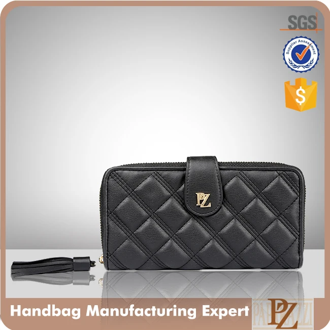 #7020 BSCI authorized factory diamond quilted clutch wallet purse vegan leather wallet quilted wallets for women fashionable