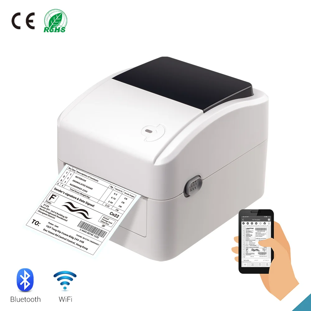High Speed 4inch Desktop Direct Thermal Barcode Printer XP-420B With BT Shipping Label Printer 4x6 Sticker Printer Xprinter