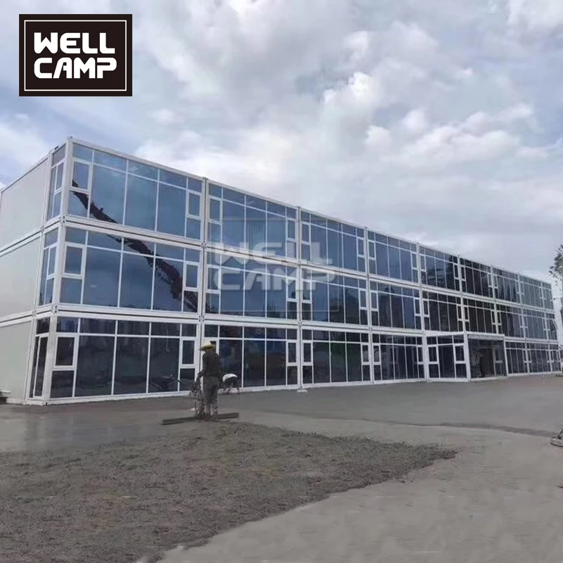 Flat Pack Container Houses Combined Tiny Living Prefab Shipping Storage Container Building for Office