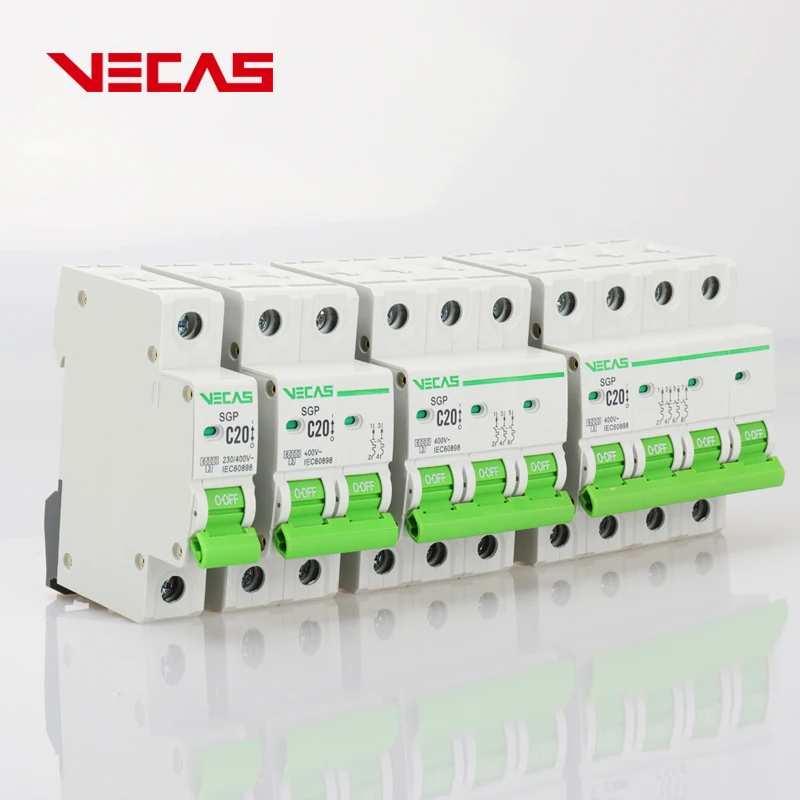 Миниатюрный автоматический выключатель VECAS SGP 3P Series MCB 6 Ампер-63 ампер